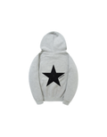 Black Glitter Star Hoodie