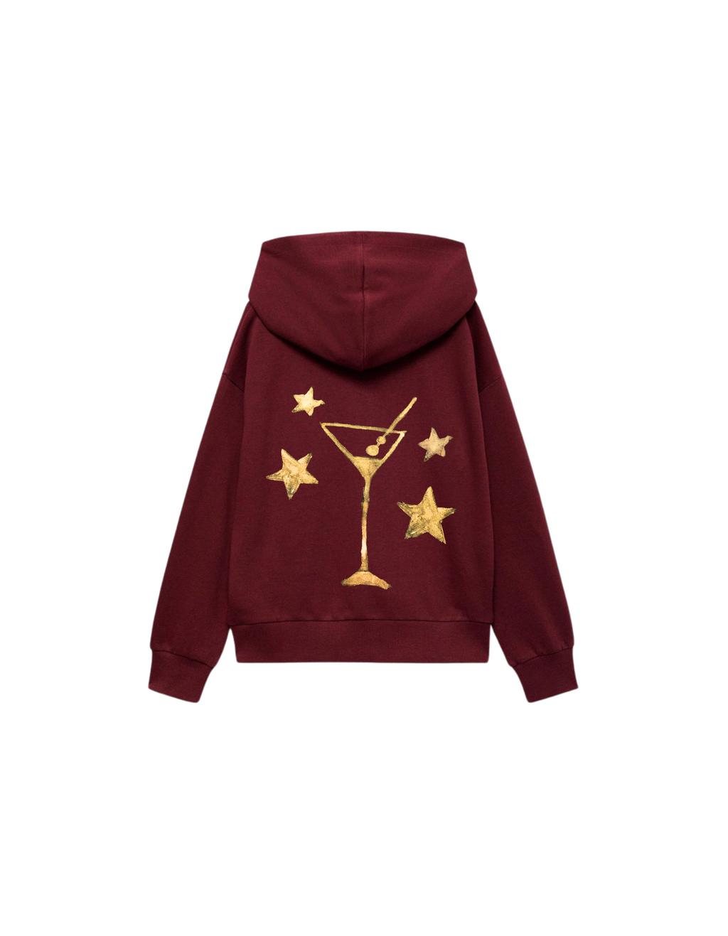 Gold Martini Foil Hoodie