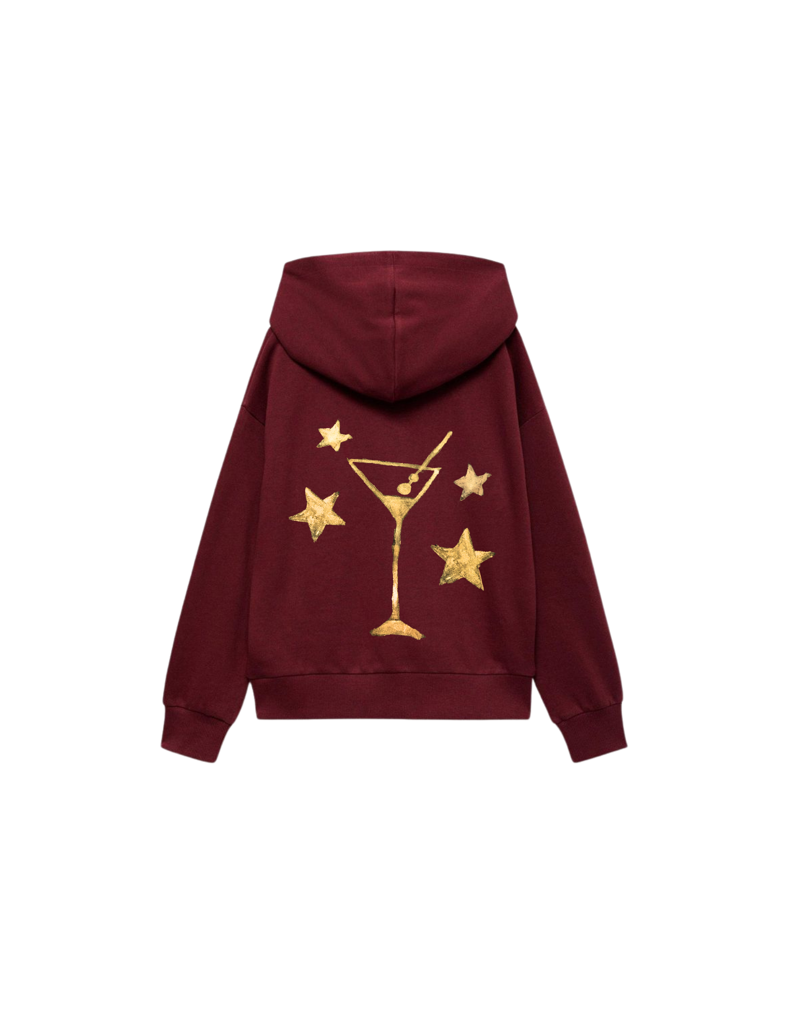 Gold Martini Foil Hoodie