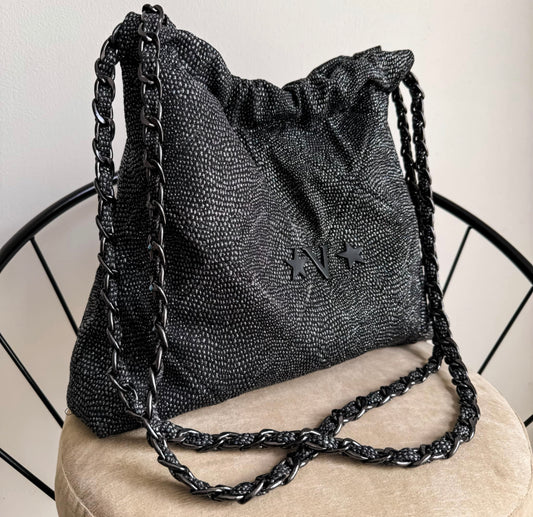 KYRA BAG BLACK GLITTER