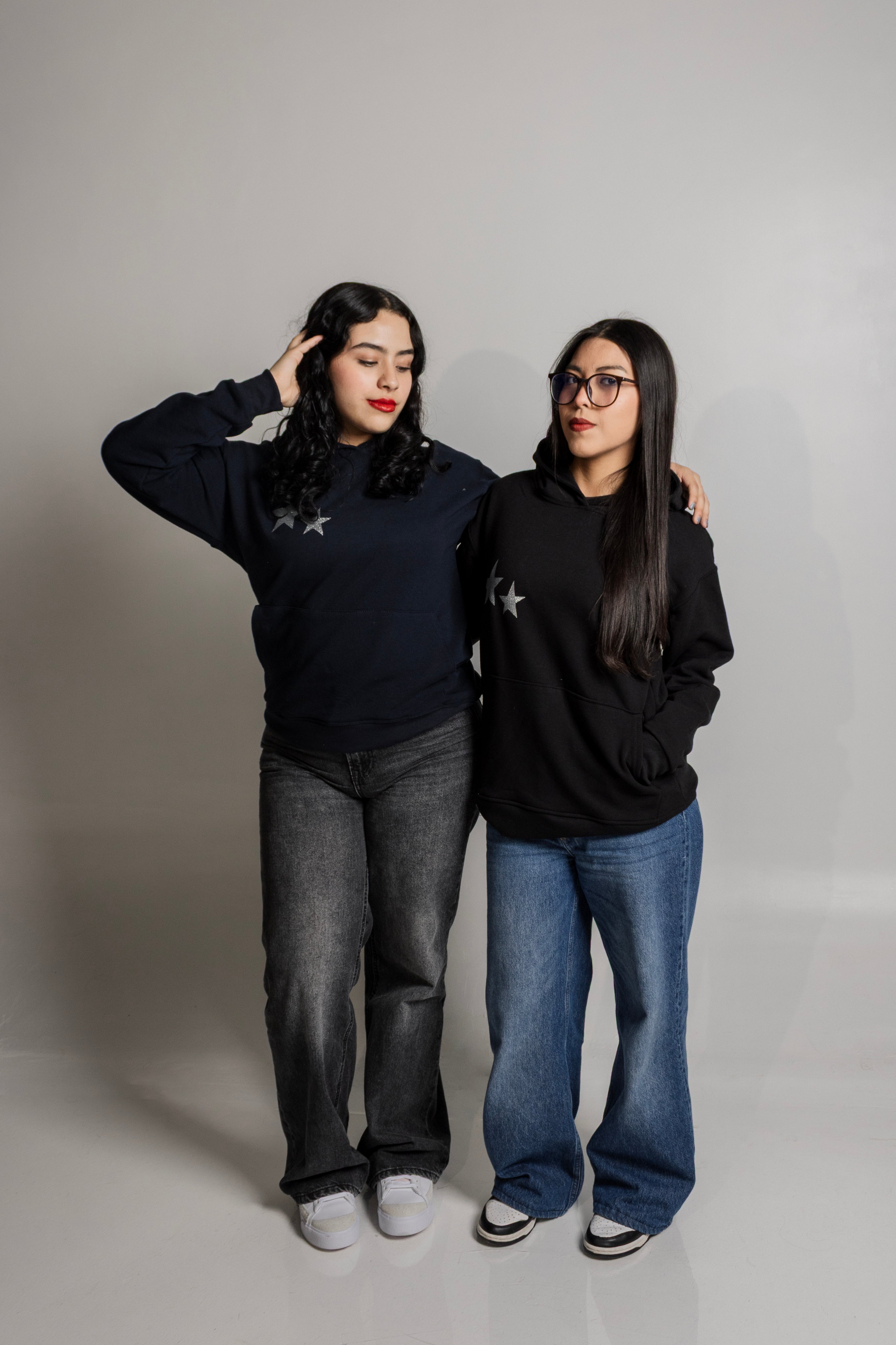 Silver glitter navy blue