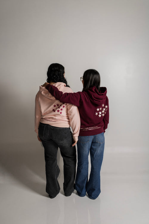 Chaos in the Stars Baby Pink Hoodie