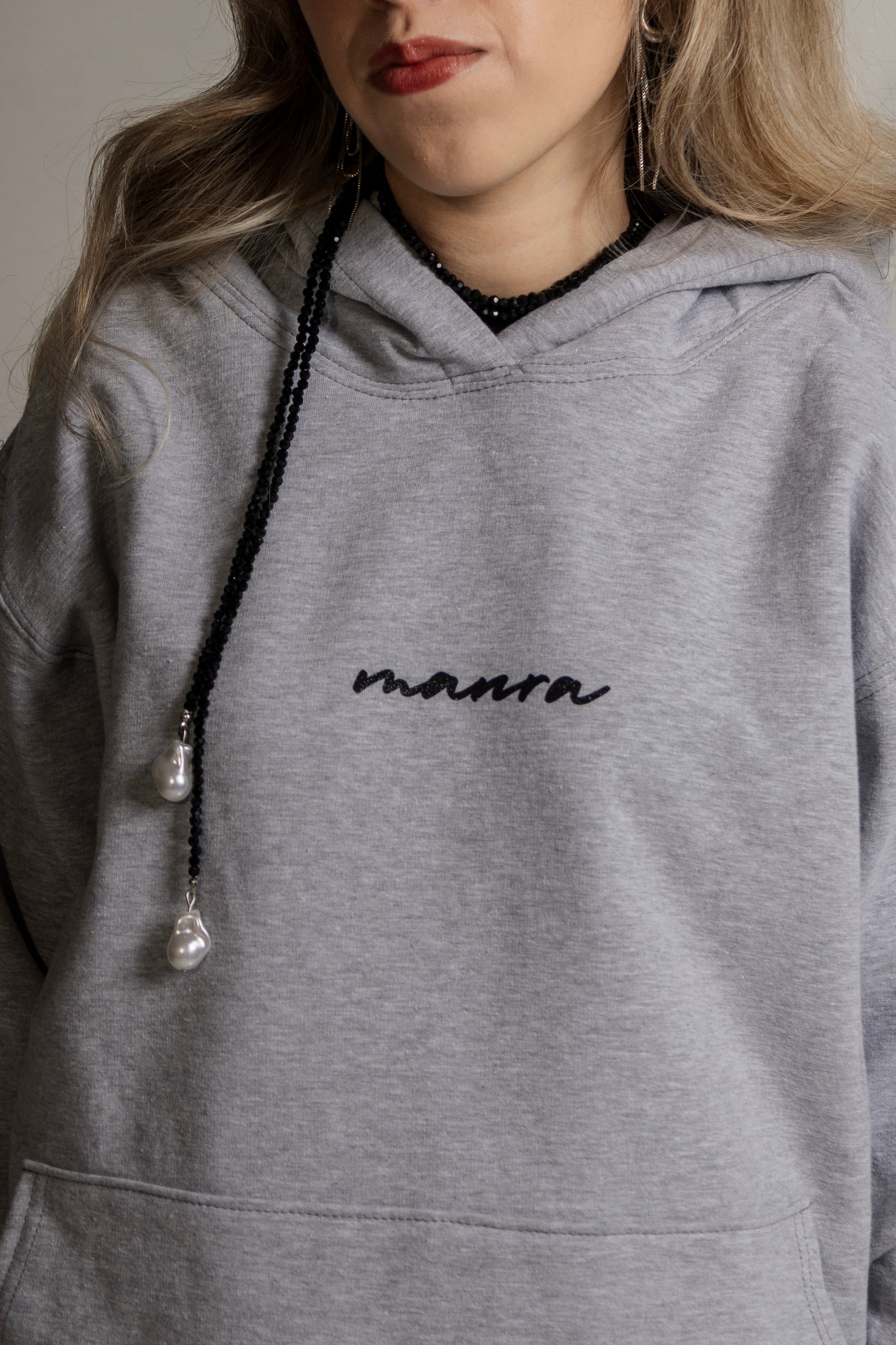 Black Glitter Star Hoodie