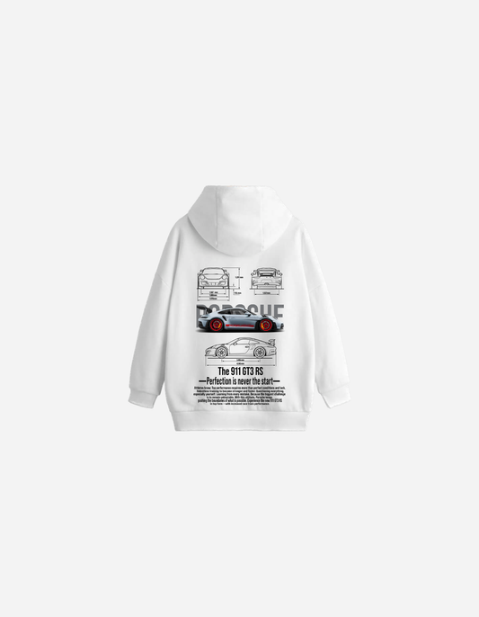 Porsche clásico Hoodie Blanca