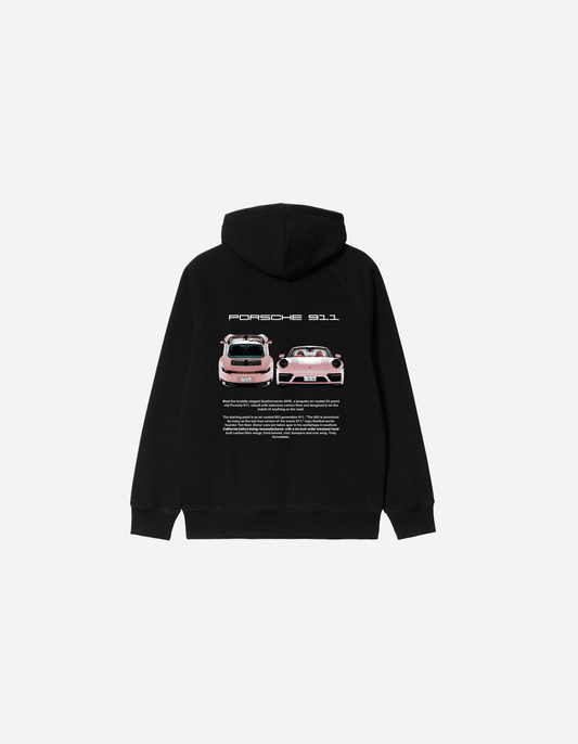 Porsche rosita Hoodie negra