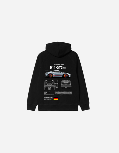 Porsche 911 Hoodie Negra