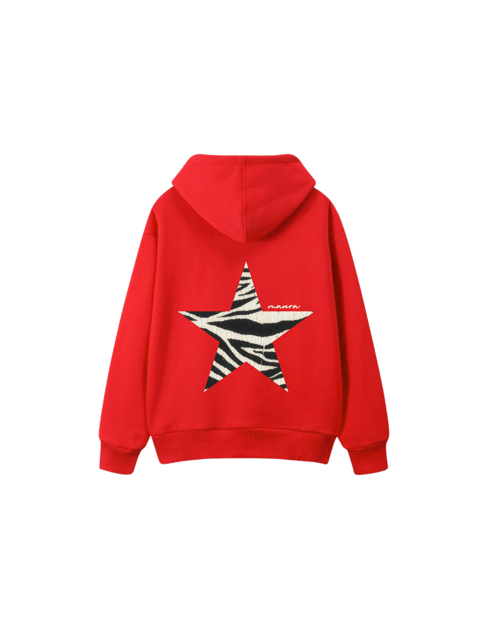 zebra red hoodie